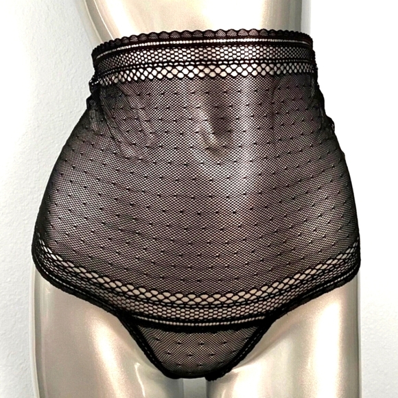 Victorias Secret Nwt Charcoal Grey High Waist Thong Panties Small - Picture 1 of 3